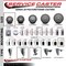 Service Caster 3'' SS Gray Poly Swivel 1-7/8'' Expanding Stem Caster with Brake SCC-SSEX20S314-PPUB-TLB-178 - alternate 2